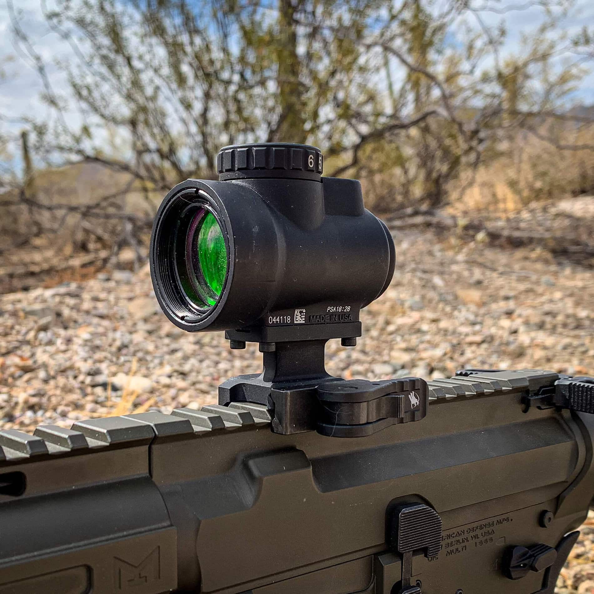 American Defense MFG AD-MRO Lightweight QD Red Dot Mount