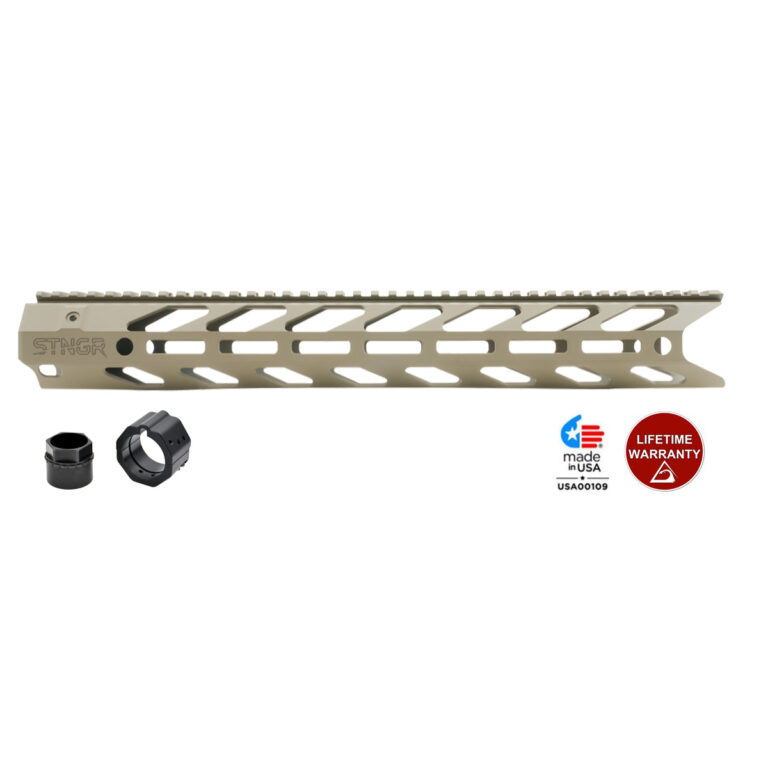 STNGR HWK XL® Free Float Supressor Ready AR-15 Handguard – M-LOK – 2 Lengths Available