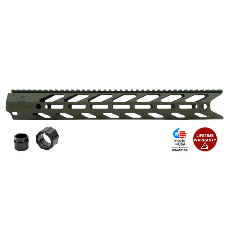 STNGR HWK XL® Free Float Supressor Ready AR-15 Handguard – M-LOK – 2 Lengths Available