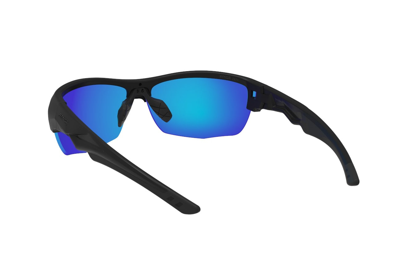 STNGR Hi-Speed Ballistic Sunglasses - Blue Mirror