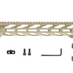 HWK M-Lok Free Float Handguard 13.5 inches FDE- AR15/M4 | Stngr USA