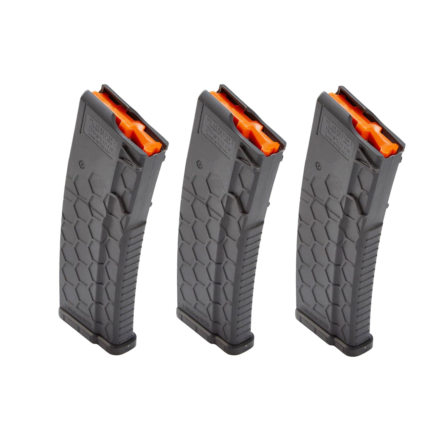 Unknown 3-Pack - Hexmag Series 2 .223/5.56 NATO AR-15 Magazine - 30 Round - Gray (Color: Gray)