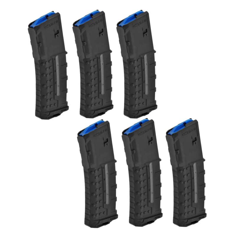 6-Pack - UTG 30 Round 5.56 NATO Windowed Polymer AR-15 Magazine
