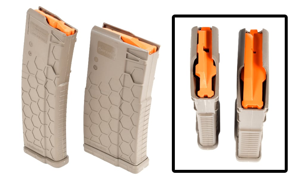 Magazines for both are not interchangeable. The AR-15 is much more compact.