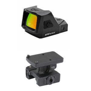 AT3 Tactical ACE Pistol 3 MOA Red Dot Sight - 2 Dot Colors - MI MK2 Lower 1/3 Co-Witness QD Picatinny Mount Kit