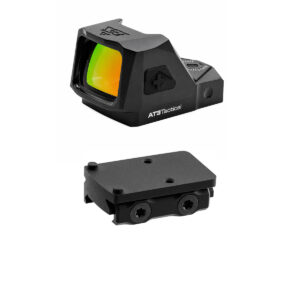 AT3 Tactical ACE Pistol 3 MOA Red Dot Sight - 2 Dot Colors - UTG Super Slim Low Picatinny Mount Kit