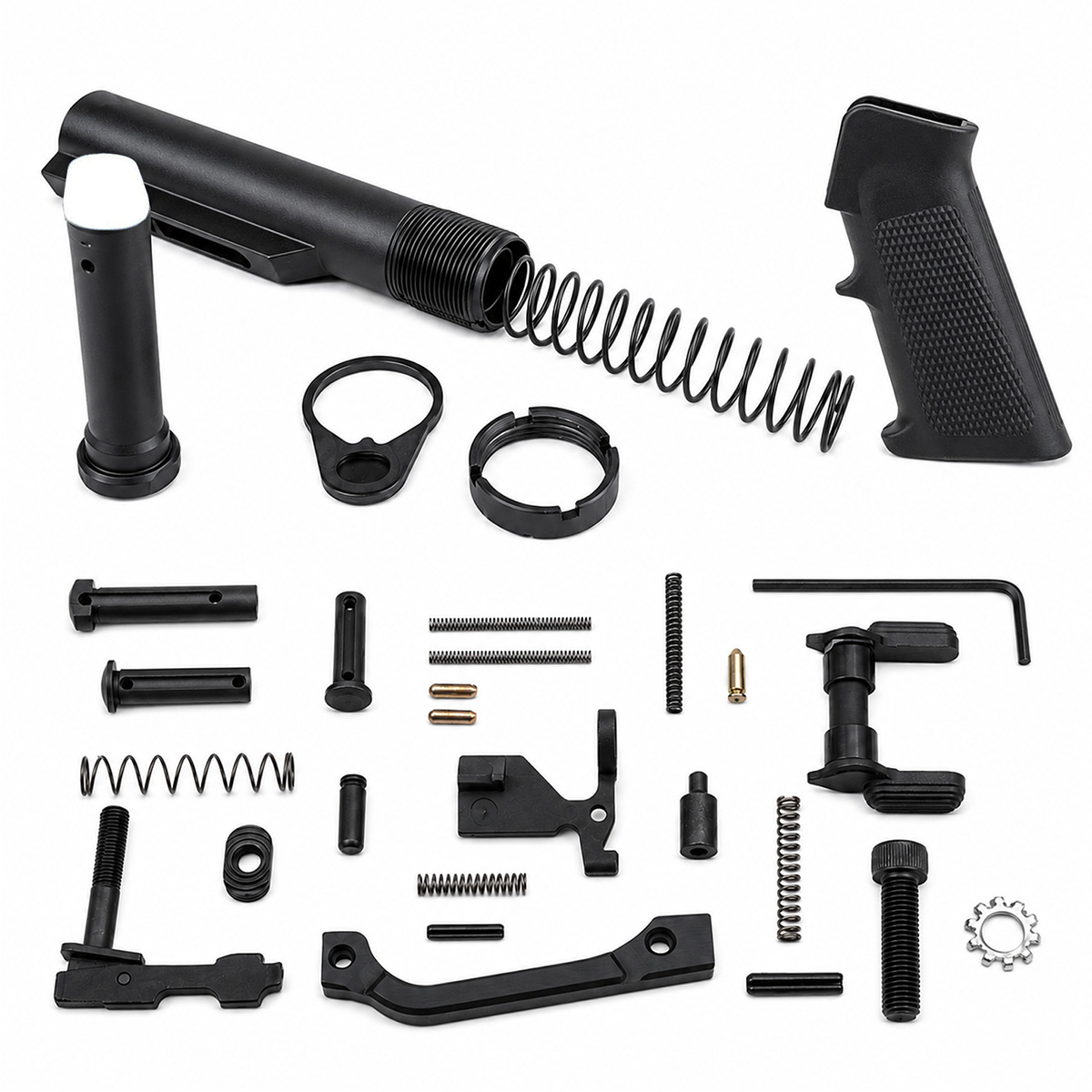 AT3 Tactical Ambi AR-15 Lower Build Kit - No Stock