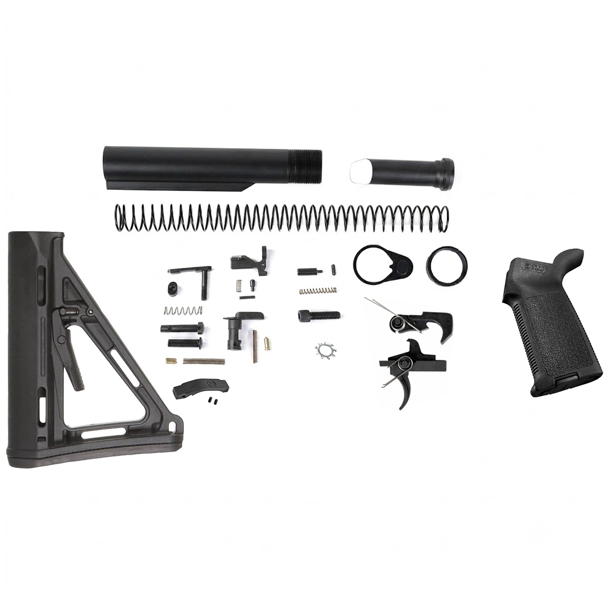 AT3 Tactical AR-15 Lower Build Kit - Magpul MOE Carbine Furniture