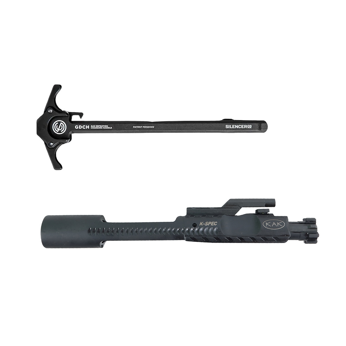 AT3 AR-15 Gas Management BCG & CH Kit - SilencerCo GDCH / K-SPEC 5.56 Downward Vent BCG