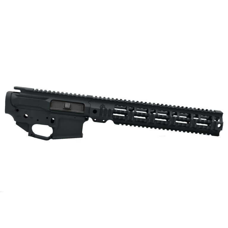 AT3 Tactical AT-15 Quad Rail Builder Set - Upper, Lower, and Handguard - 12 Inch - Black