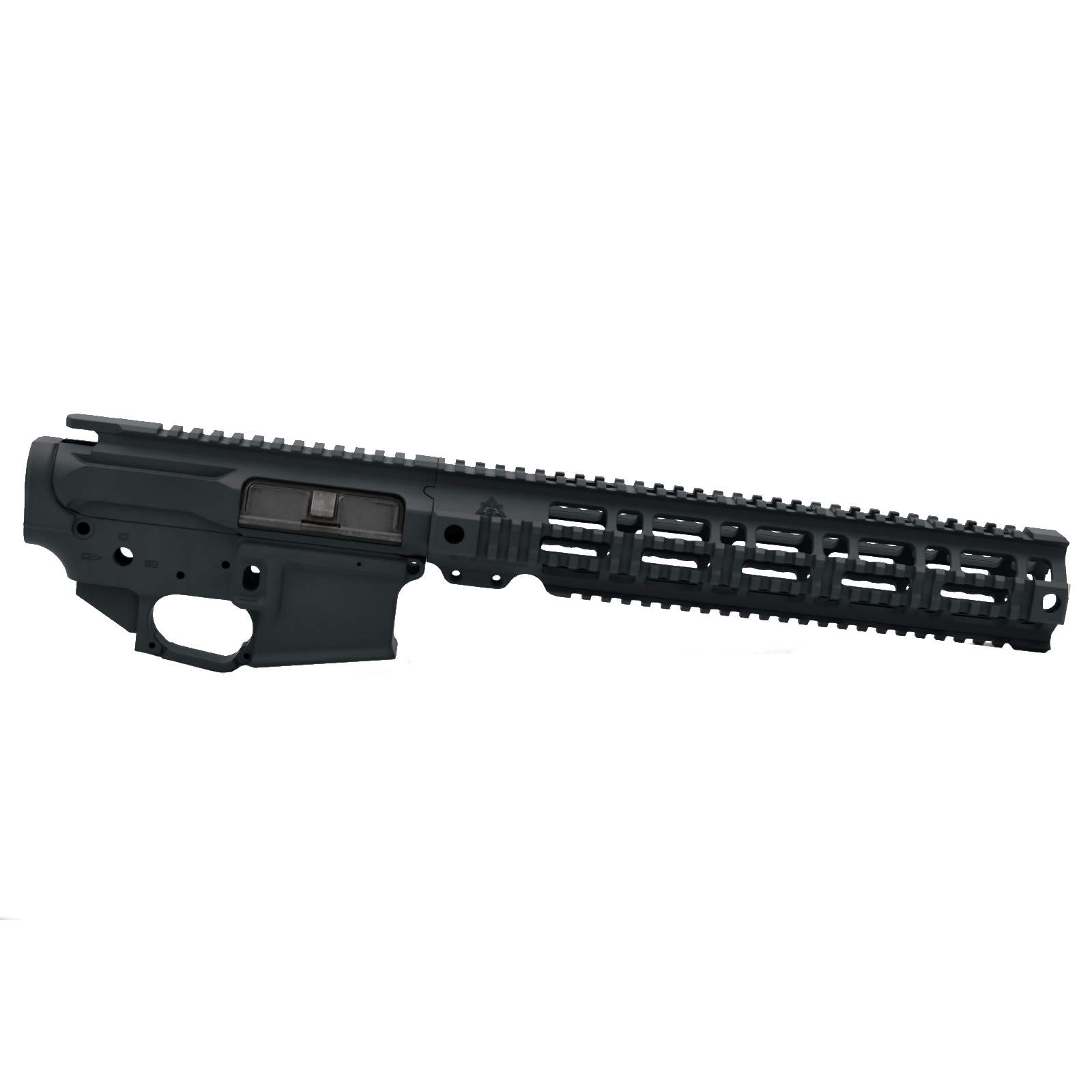 AT3 Tactical AT-15 Quad Rail Builder Set - Upper, Lower, and Handguard - 12 Inch - Black