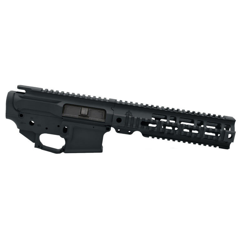 AT3 Tactical AT-15 Quad Rail Builder Set - Upper, Lower, and Handguard - 9 Inch - Black