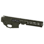 AT3 Tactical AT-15 Quad Rail Builder Set - Upper, Lower, and Handguard - 9 Inch - OD Green