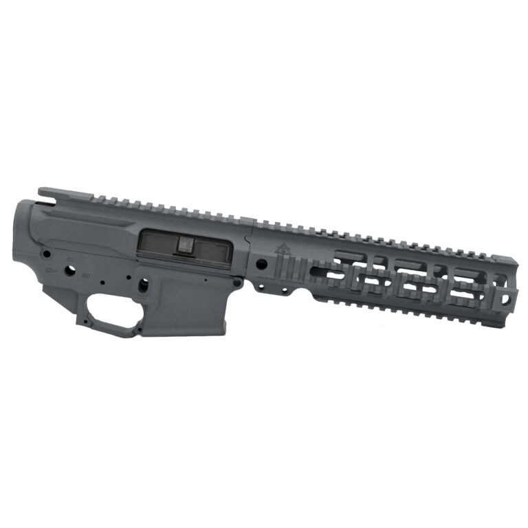 AT3 Tactical AT-15 Quad Rail Builder Set - Upper, Lower, and Handguard - 9 Inch - Tungsten