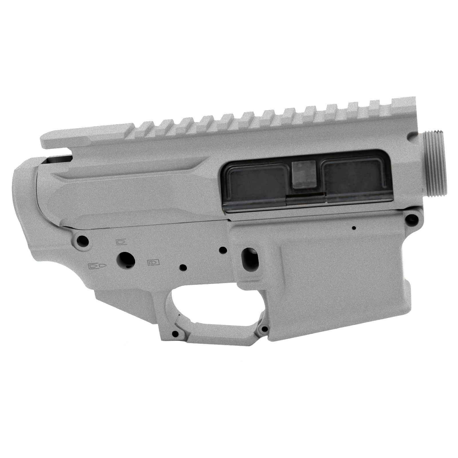 Unknown AT3(TM) AT-15 Lower and Upper Receiver Set - Anodized and Cerakote - Titanium (Color: Titanium)