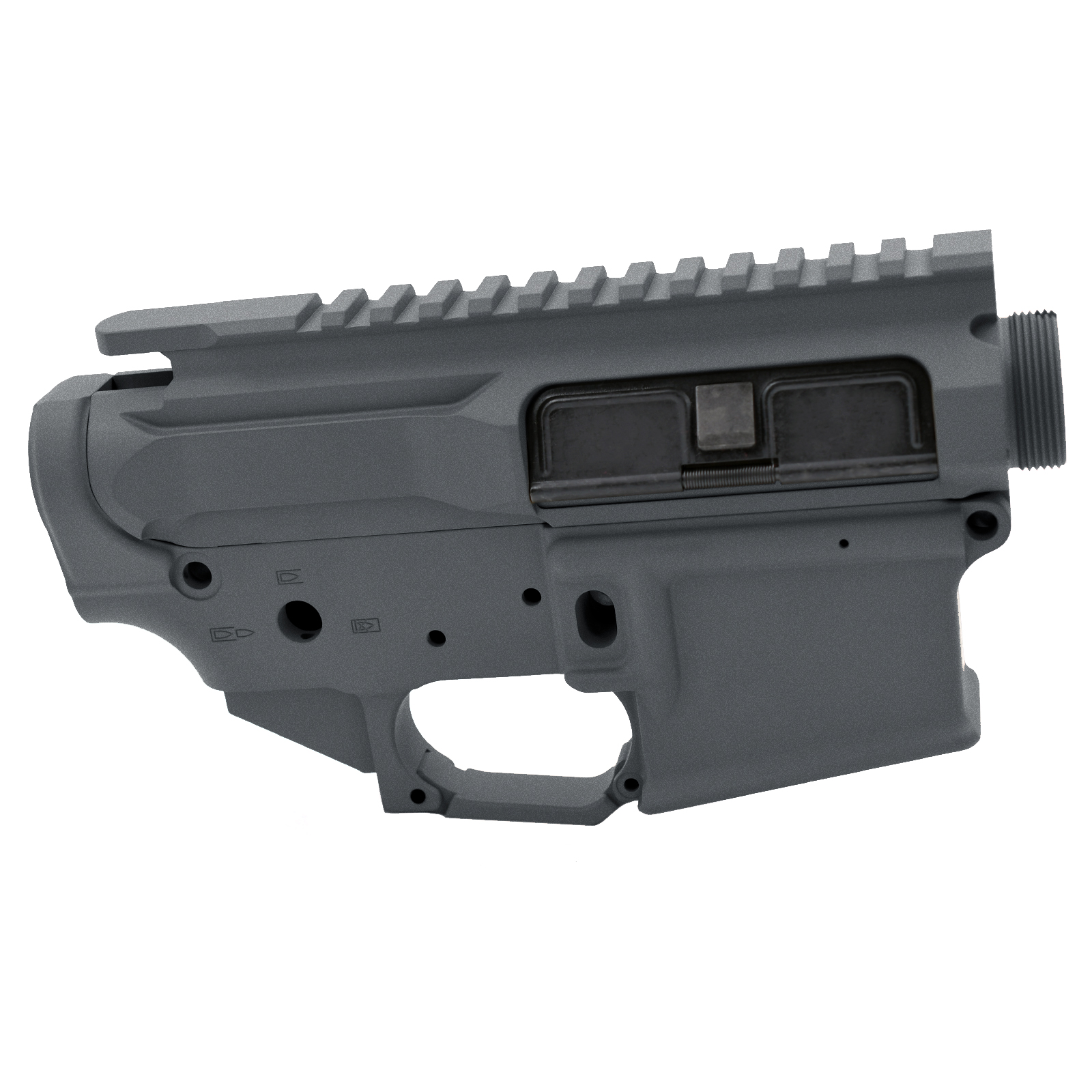 Unknown AT3(TM) AT-15 Lower and Upper Receiver Set - Anodized and Cerakote - Tungsten (Color: Tungsten)