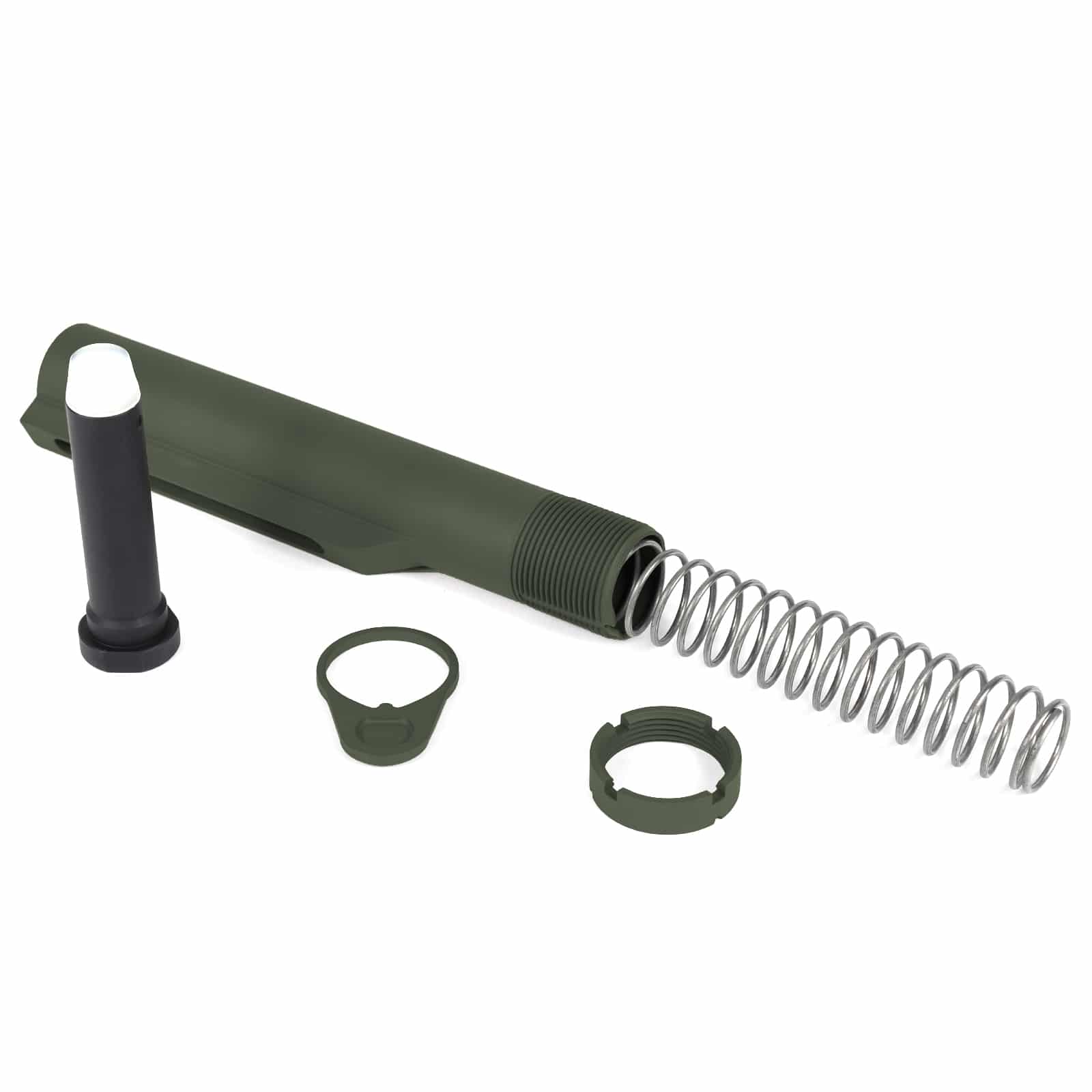Unknown AT3(TM) Mil Spec Buffer Tube Kit For AR-15 - 9 Colors Available - OD Green (Color: OD Green)