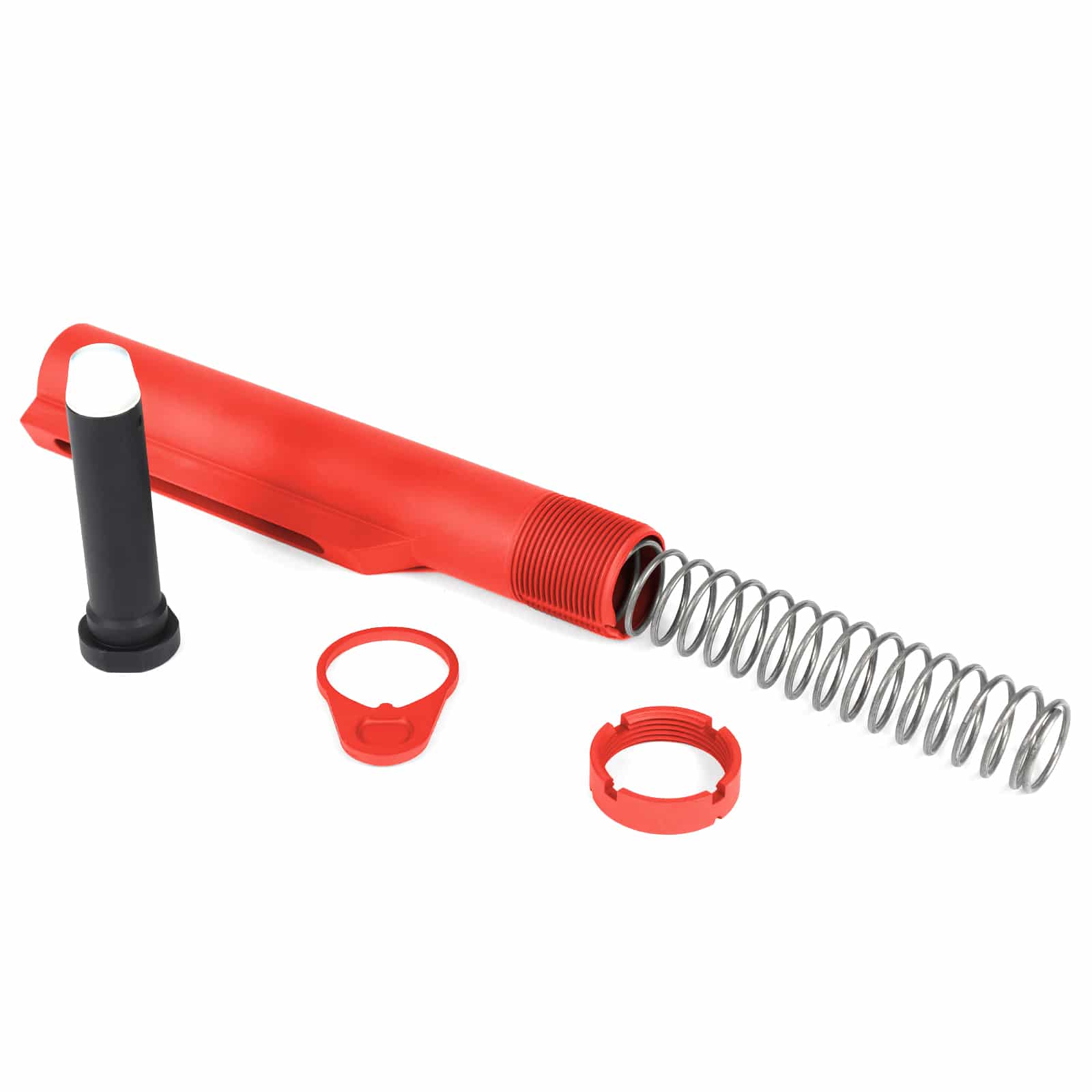 Unknown AT3(TM) Mil Spec Buffer Tube Kit For AR-15 - 9 Colors Available - Red (Color: Red)