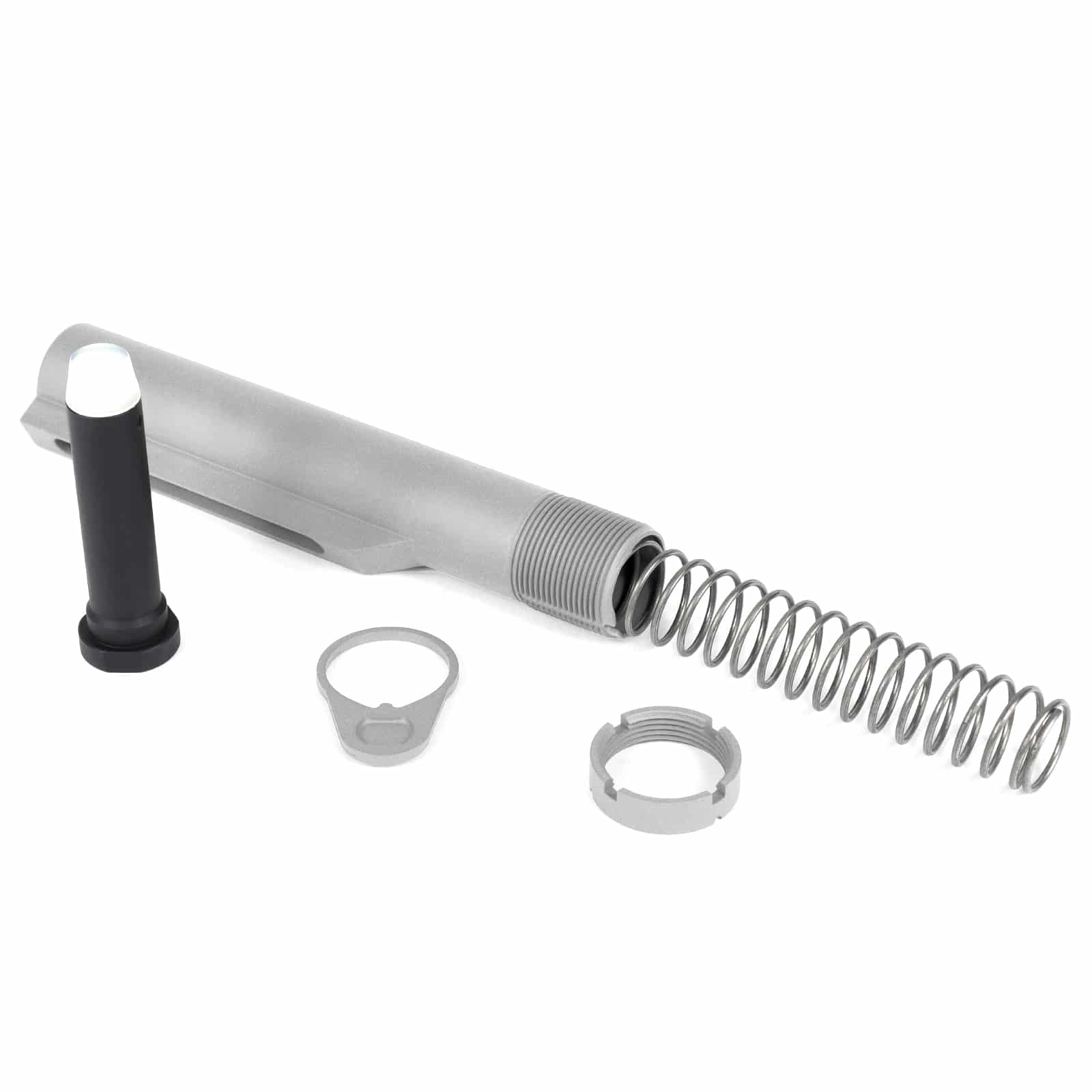 Unknown AT3(TM) Mil Spec Buffer Tube Kit For AR-15 - 9 Colors Available - Titanium (Color: Titanium)