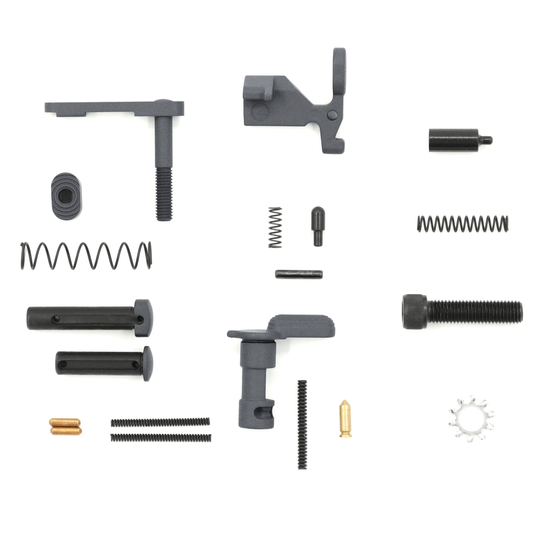 Unknown AT3(TM) Pro-Builder(TM) AR-15 Lower Parts Kit - No Grip or Trigger Assembly - Tungsten (Color: Tungsten)