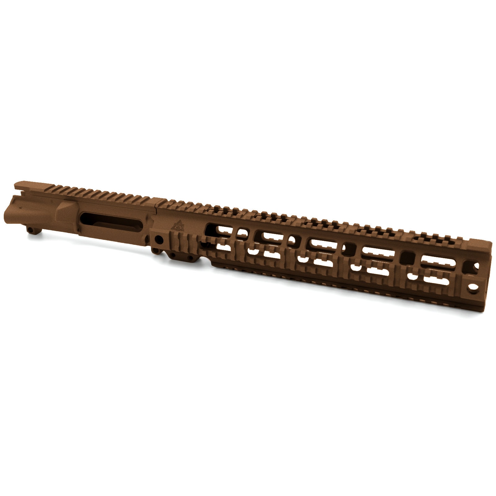Unknown AT3(TM) Forged AR-15 Upper Receiver and Pro Quad Rail Combo - Burnt Bronze, 12.5 inch (Color: Burnt Bronze, Length: 12.5 inch)