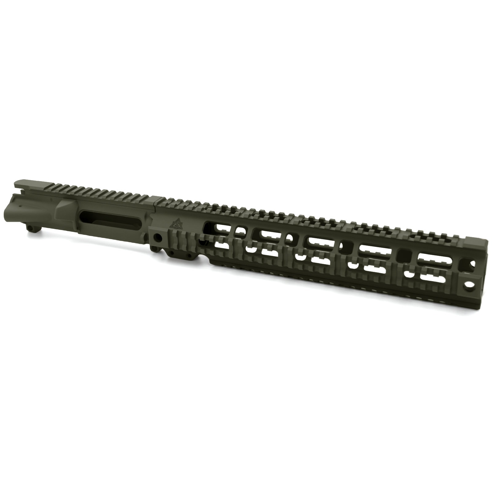 Unknown AT3(TM) Forged AR-15 Upper Receiver and Pro Quad Rail Combo - OD Green, 12.5 inch (Color: OD Green, Length: 12.5 inch)