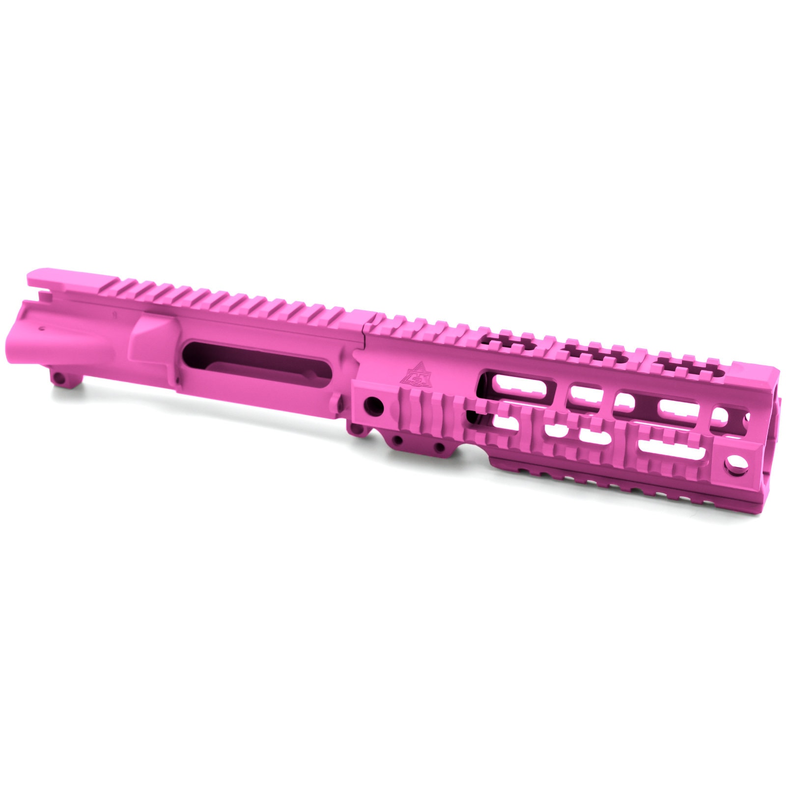 Unknown AT3(TM) Forged AR-15 Upper Receiver and Pro Quad Rail Combo - Pink, 7 Inch (Color: Pink, Length: 7 Inch)