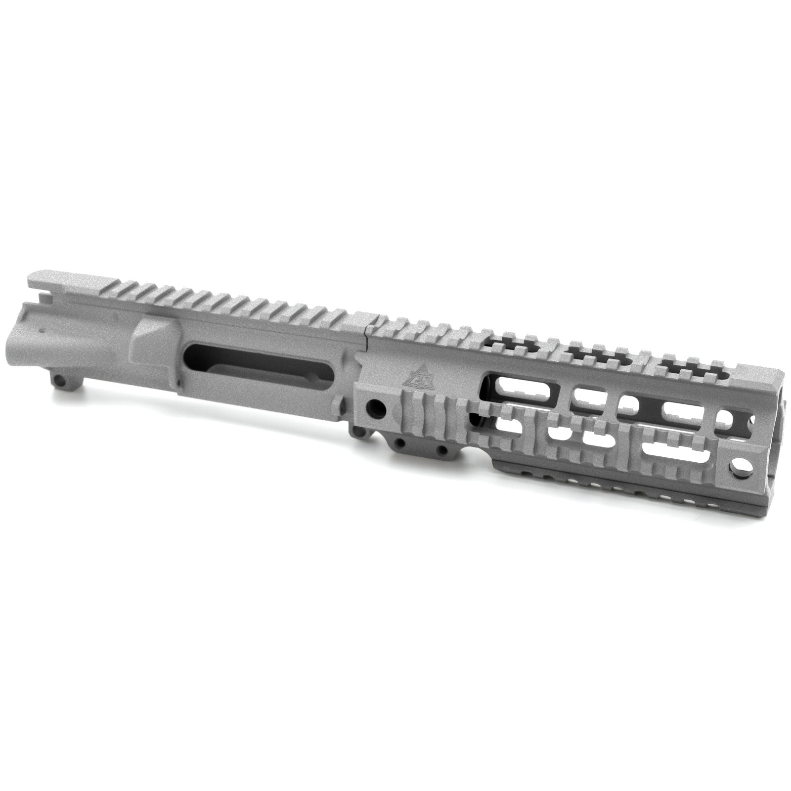Unknown AT3(TM) Forged AR-15 Upper Receiver and Pro Quad Rail Combo - Titanium, 7 Inch (Color: Titanium, Length: 7 Inch)