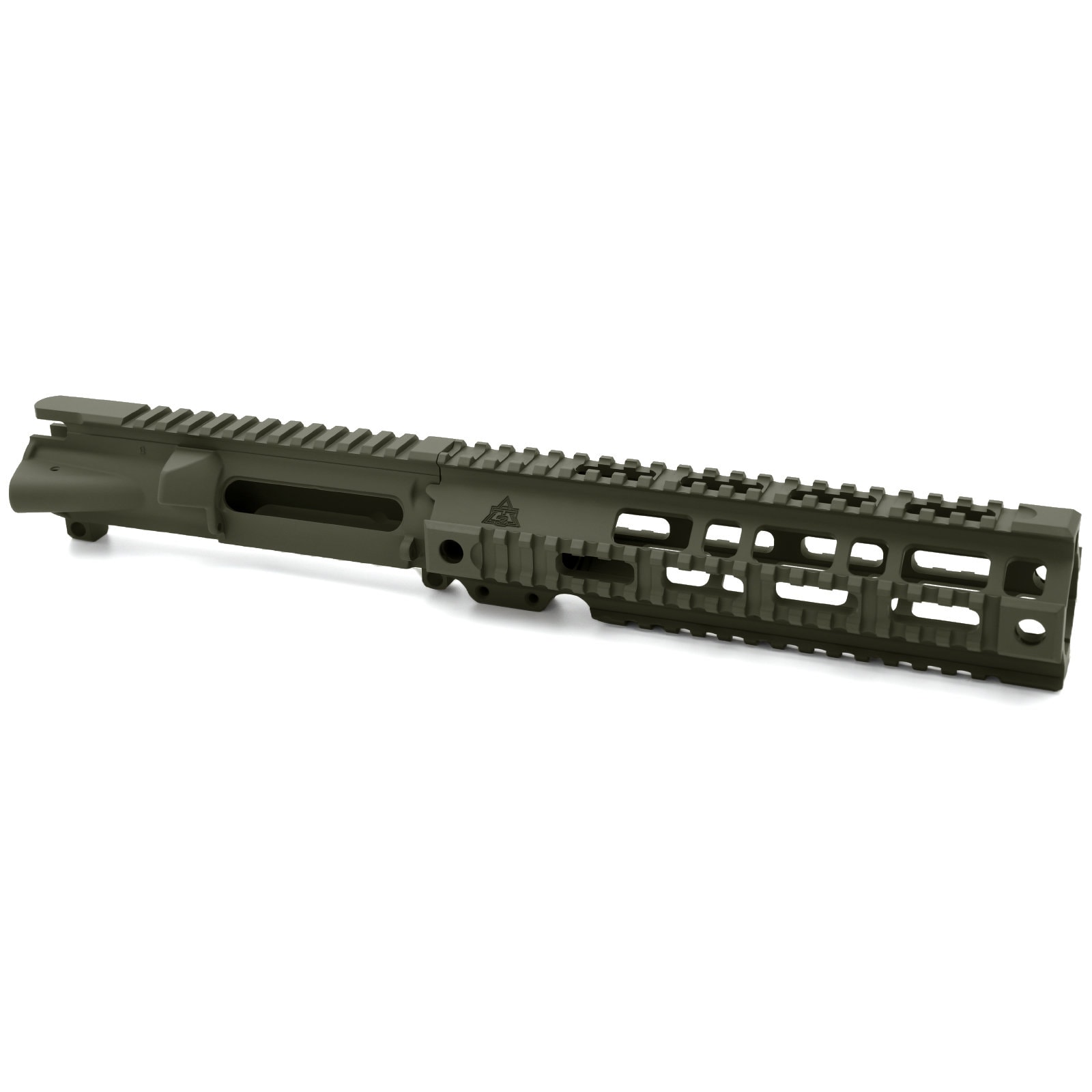 Unknown AT3(TM) Forged AR-15 Upper Receiver and Pro Quad Rail Combo - OD Green, 9 Inch (Color: OD Green, Length: 9 Inch)