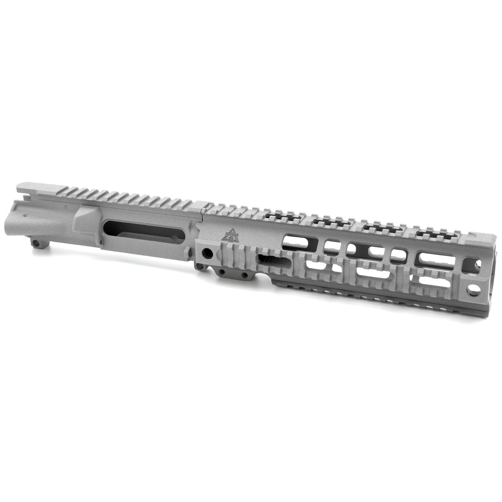 Unknown AT3(TM) Forged AR-15 Upper Receiver and Pro Quad Rail Combo - Titanium, 9 Inch (Color: Titanium, Length: 9 Inch)