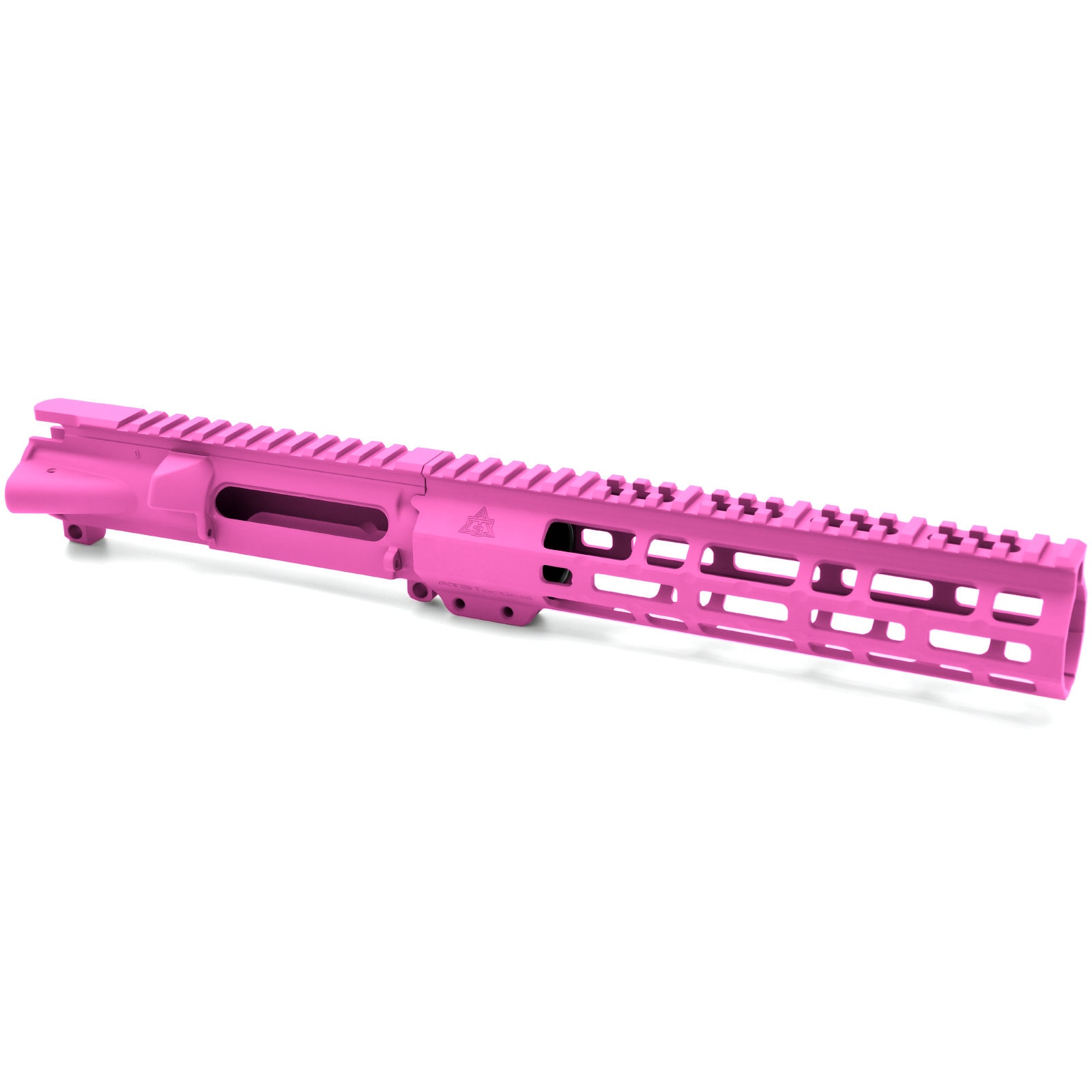 Unknown AT3(TM) Forged Upper Receiver and SPEAR Handguard Combo - Pink, 9 Inch (Color: Pink, Length: 9 Inch)