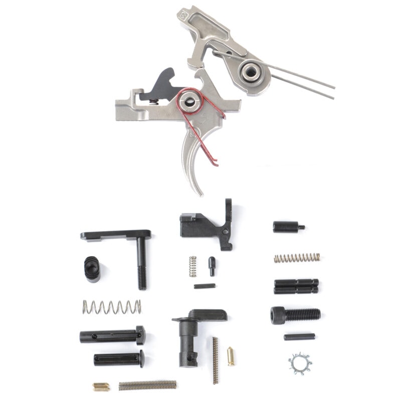 AT3™ 2-Stage AR-15 Lower Parts Kit with 4.5lb Nickel Boron Trigger - No Grip or Trigger ...