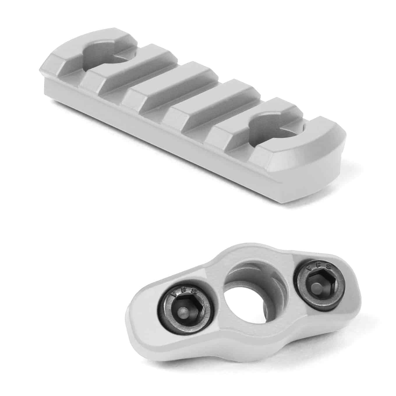 Unknown AT3(TM) M-LOK Rail Section and QD Sling Mount Combo - Titanium (Color: Titanium)