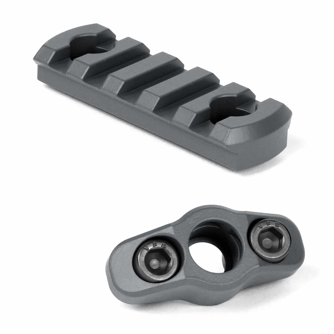 Unknown AT3(TM) M-LOK Rail Section and QD Sling Mount Combo - Tungsten (Color: Tungsten)