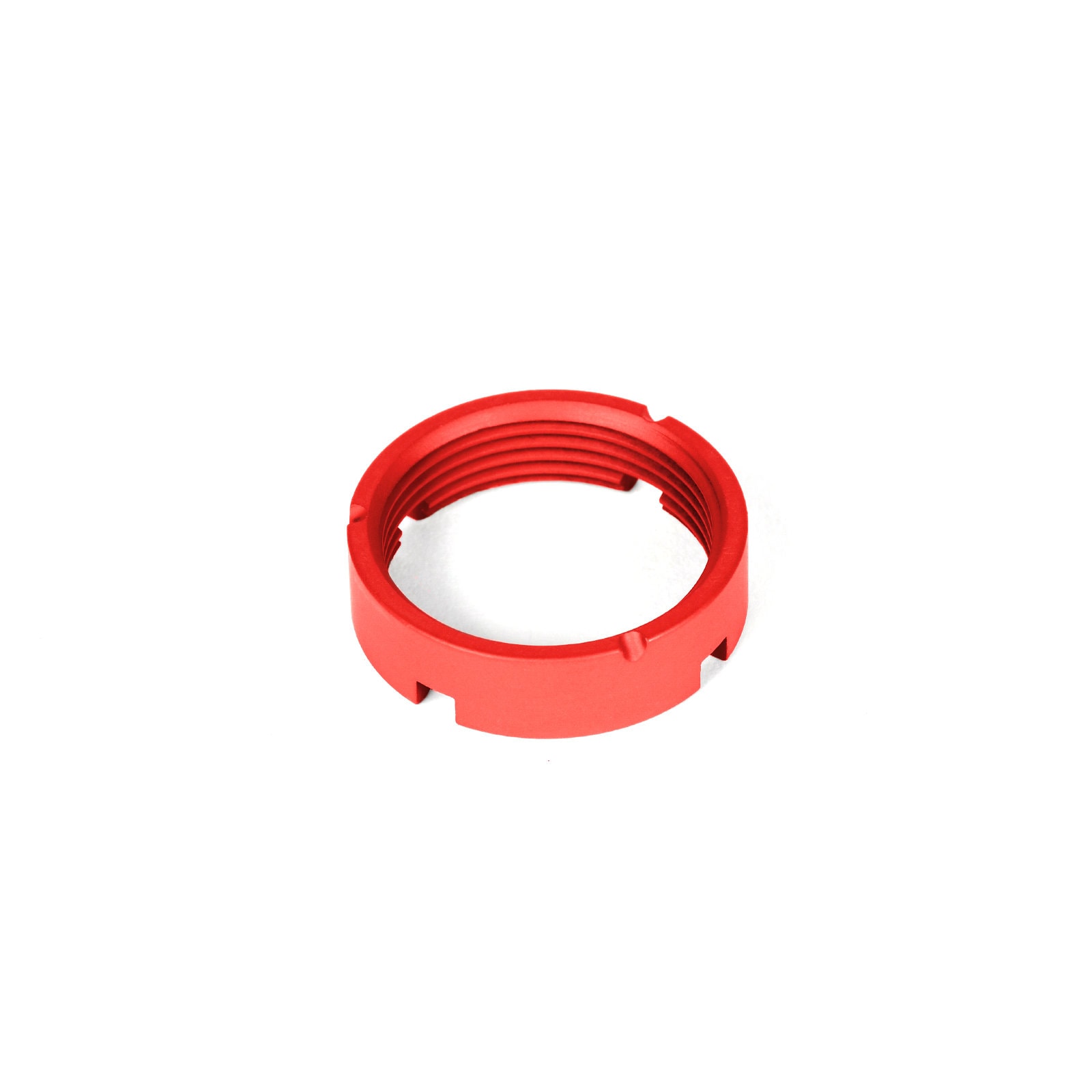 Unknown AT3(TM) Castle Nut for AR-15 Buffer Tubes - 9 Colors Available - Red (Color: Red)