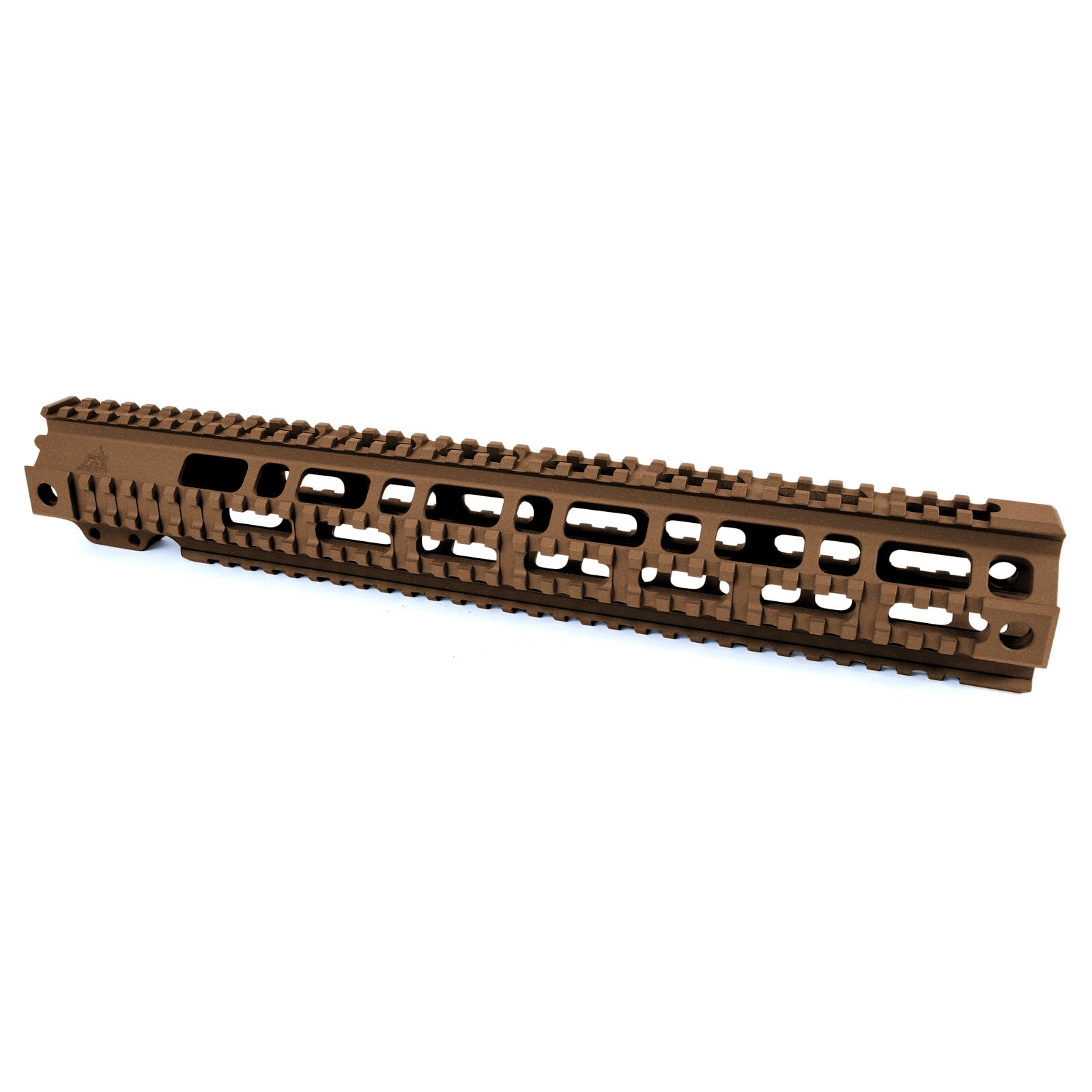 Unknown AT3(TM) Pro Quad Rail Free Float AR-15 Handguard - 7, 9, 12, & 15 Inch - Picatinny - Burnt Bronze, 15 Inch (Color: Burnt Bronze, Length: 15 Inch)