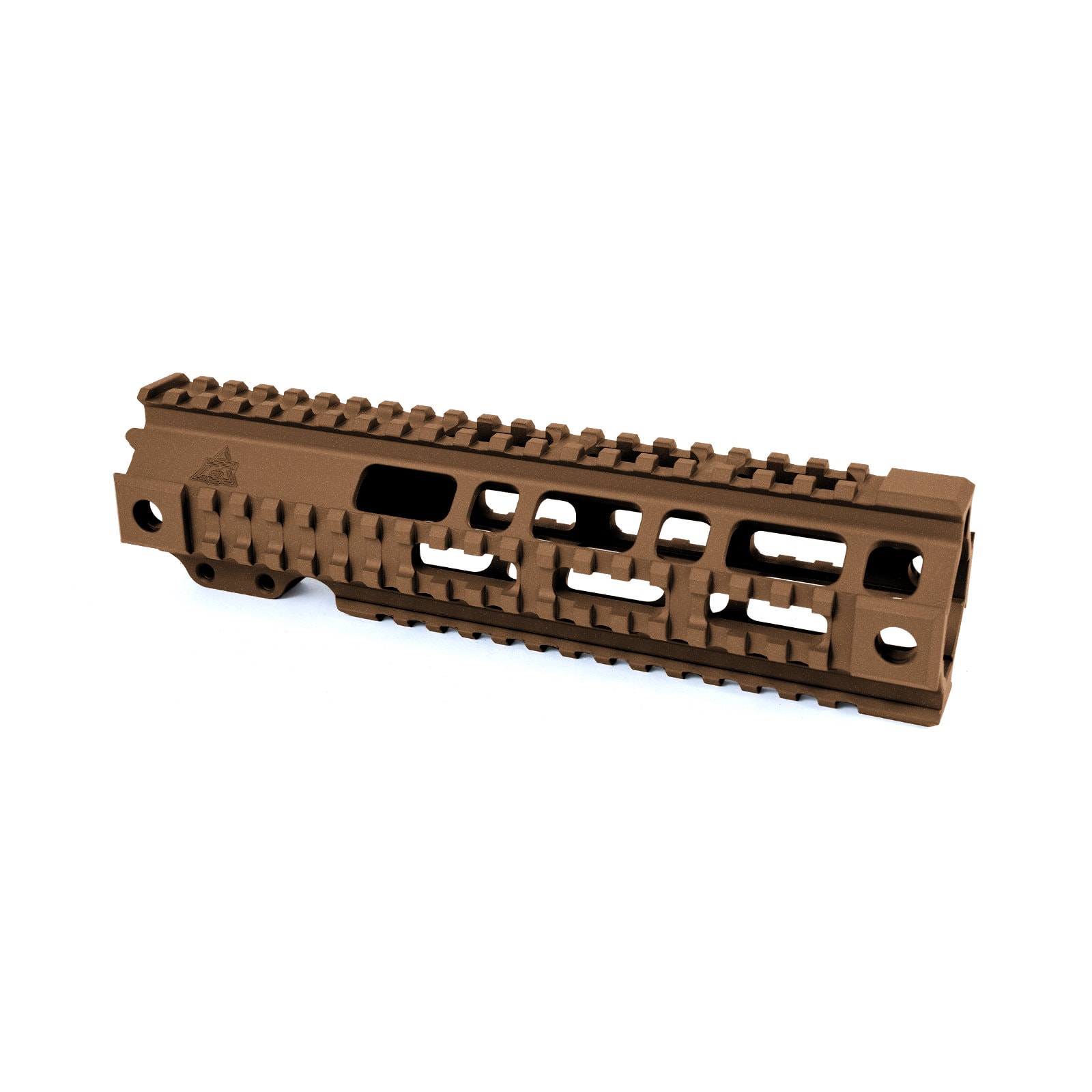 Unknown AT3(TM) Pro Quad Rail Free Float AR-15 Handguard - 7, 9, 12, & 15 Inch - Picatinny - Burnt Bronze, 9 Inch (Color: Burnt Bronze, Length: 9 Inch)