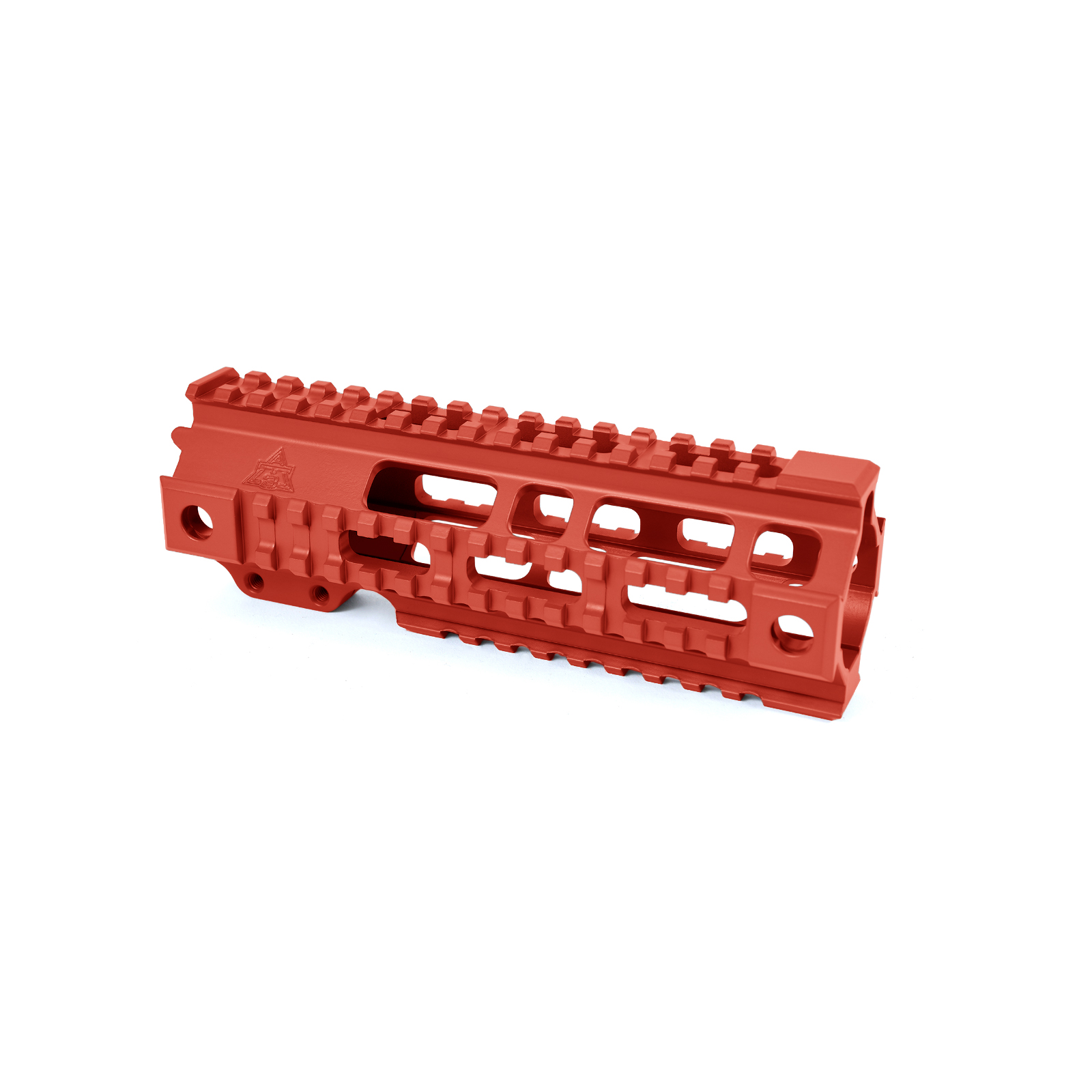 Unknown AT3(TM) Pro Quad Rail Free Float AR-15 Handguard - 7, 9, 12, & 15 Inch - Picatinny - Red, 7 Inch (Color: Red, Length: 7 Inch)