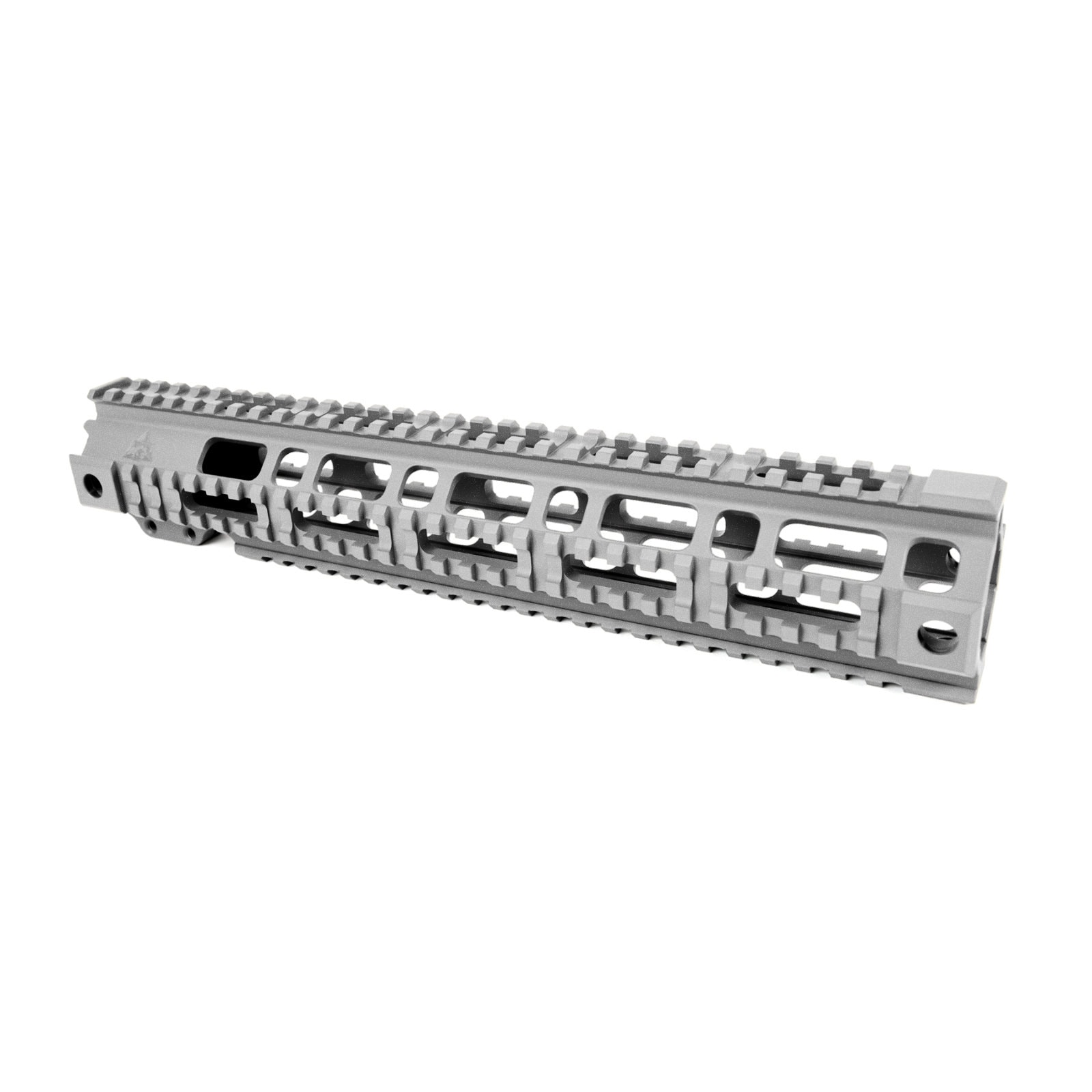 Unknown AT3(TM) Pro Quad Rail Free Float AR-15 Handguard - 7, 9, 12, & 15 Inch - Picatinny - Titanium, 12.5 inch (Color: Titanium, Length: 12.5 inch)