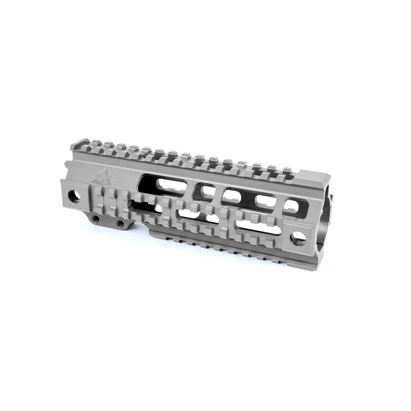 Unknown AT3(TM) Pro Quad Rail Free Float AR-15 Handguard - 7, 9, 12, & 15 Inch - Picatinny - Titanium, 7 Inch (Color: Titanium, Length: 7 Inch)