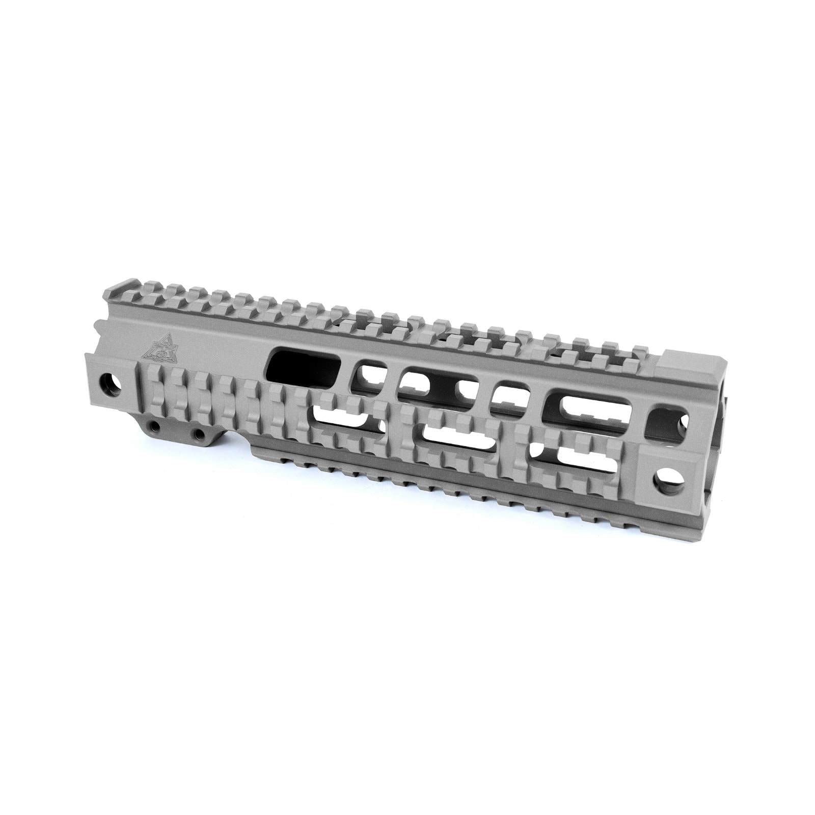 Unknown AT3(TM) Pro Quad Rail Free Float AR-15 Handguard - 7, 9, 12, & 15 Inch - Picatinny - Titanium, 9 Inch (Color: Titanium, Length: 9 Inch)