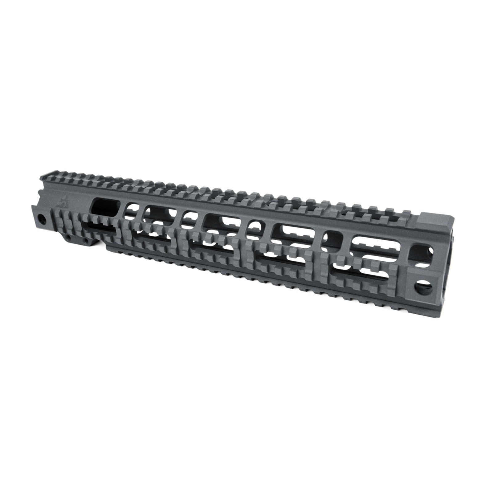 Unknown AT3(TM) Pro Quad Rail Free Float AR-15 Handguard - 7, 9, 12, & 15 Inch - Picatinny - Tungsten, 12.5 inch (Color: Tungsten, Length: 12.5 inch)
