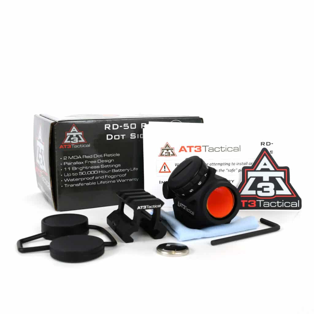 AT3™ RD-50 PRO Micro Red Dot with Cantilever Riser Mount
