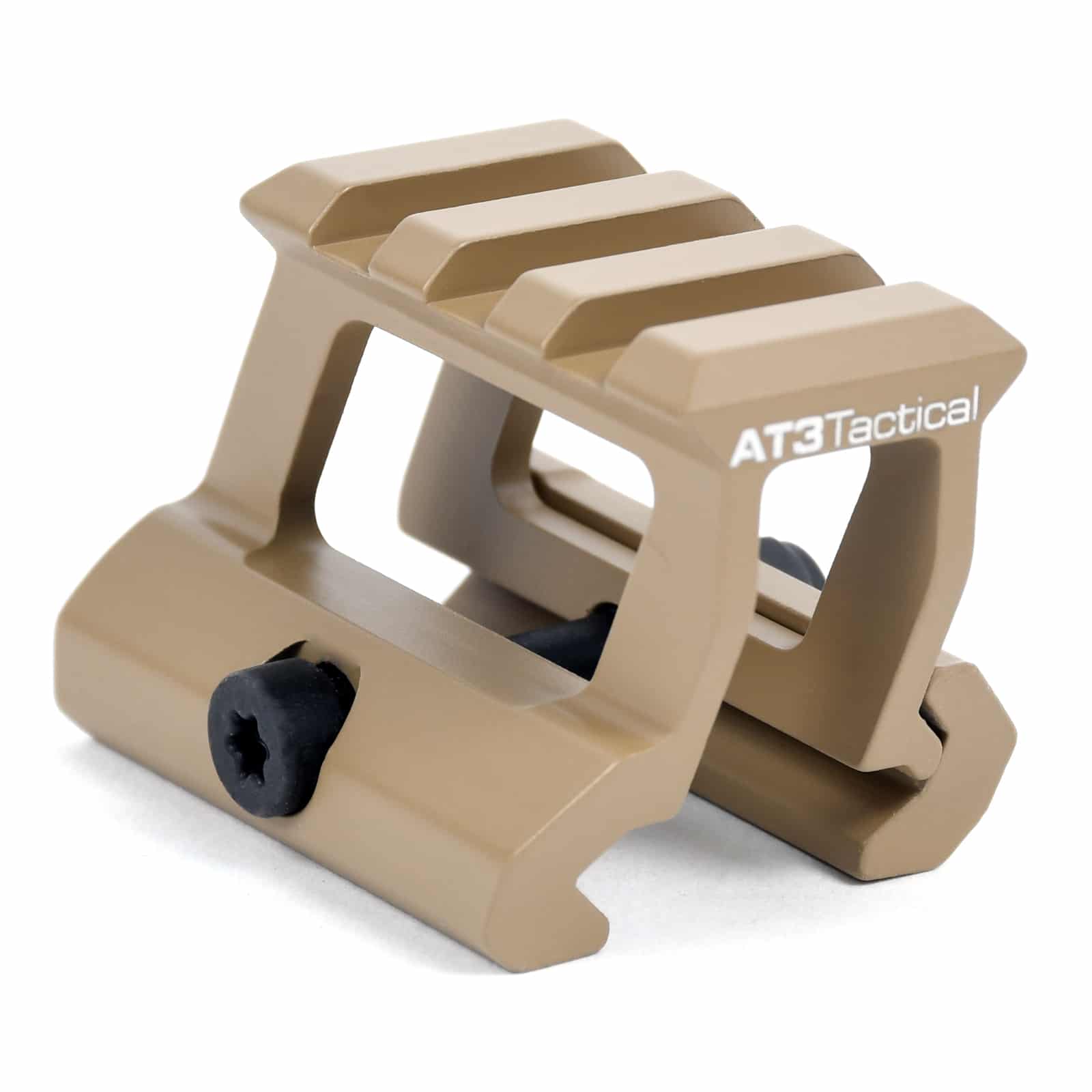 Unknown AT3 Tactical PRO-MOUNT Mini Riser Mount - .83 or 1 Inch Height Lightweight Cantilever Mount - 1" Hi Profile Riser, Flat Dark Earth (Height: 1" Hi Profile Riser, Color: Flat Dark Earth)