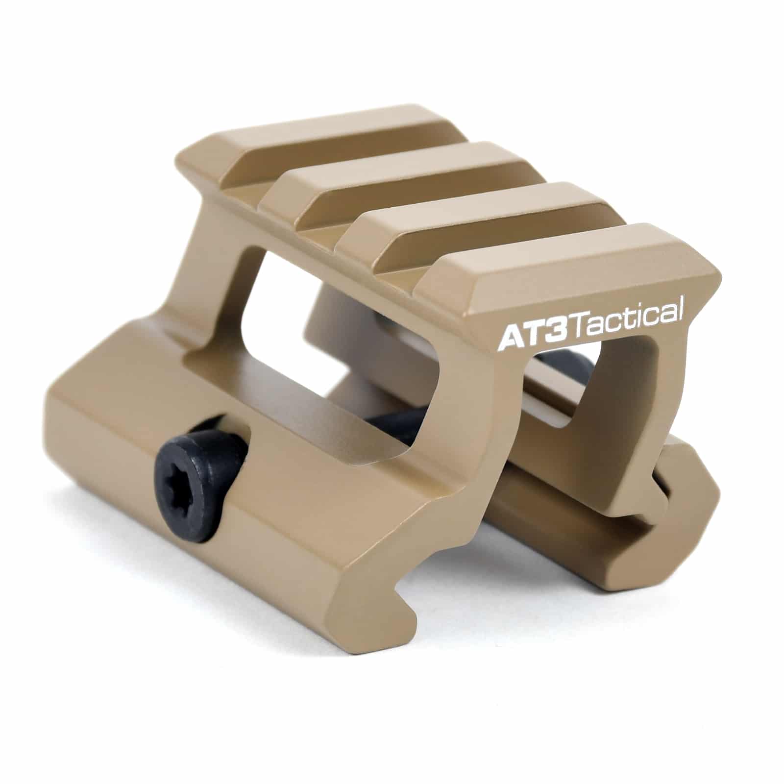 Unknown AT3 Tactical PRO-MOUNT Mini Riser Mount - .83 or 1 Inch Height Lightweight Cantilever Mount - 0.83" Med Profile Riser, Flat Dark Earth (Height: 0.83" Med Profile Riser, Color: Flat Dark Earth)