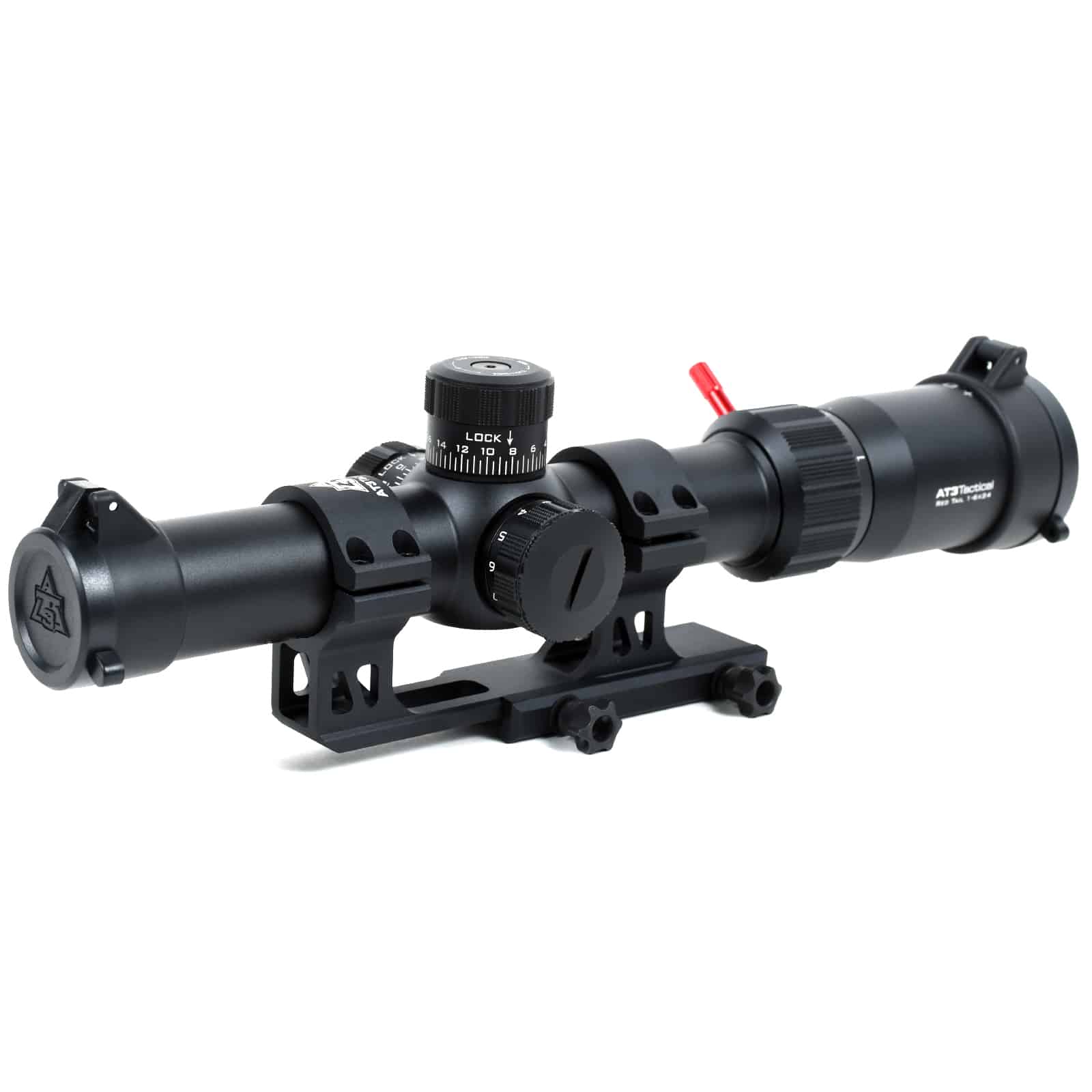 AT3 Red Tail Scopes with Locking W/E Caps and Mount | 5.56 BDC Reticle