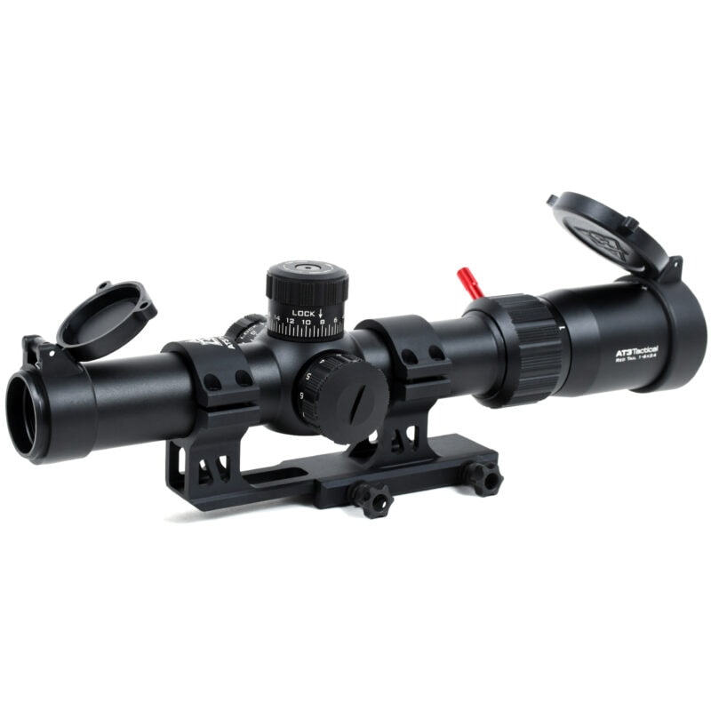 AT3™ Red Tail™ Rifle Scope with Locking Caps - 1-4x or 1-6x Magnification - 5.56 Illuminated ...