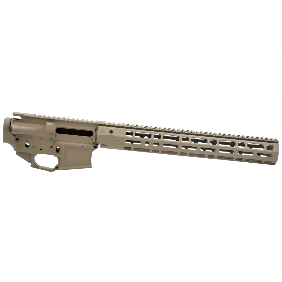 Unknown AT3(TM) AT-15 SPEAR XL Forged Suppressor Ready Builder Set - Anodized and Cerakote - Flat Dark Earth, 15 Inch (Color: Flat Dark Earth, Length: 15 Inch)