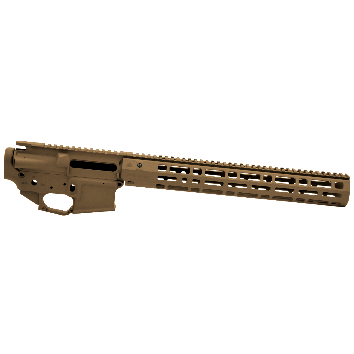 Unknown AT3(TM) AT-15 SPEAR XL Forged Suppressor Ready Builder Set - Anodized and Cerakote - Burnt Bronze, 15 Inch (Color: Burnt Bronze, Length: 15 Inch)
