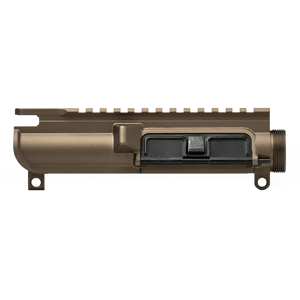 Unknown Aero Precision Assembled Slick Side AR-15 Upper Receiver - No Forward Assist - Anodized Kodiak Brown (Color: Anodized Kodiak Brown)
